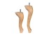 Pata de madera Chippendale pequeña 3 medidas Ref.ST251