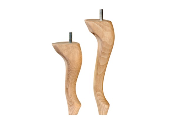 Pata de madera Chippendale pequeña 3 medidas Ref.ST251