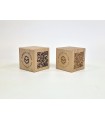 Cubo de madera QR 5,5x5,5 cm. Ref.MOQR