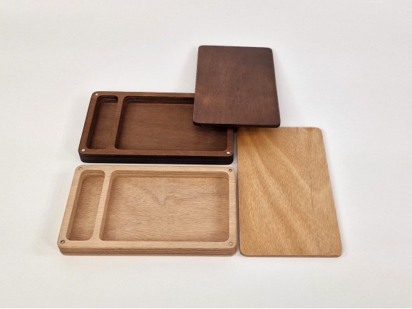 Varnished photo box with magnets 2 sizes Ref.PCF5V