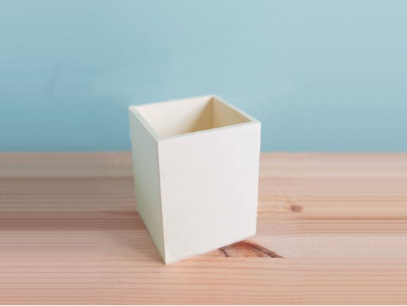 Wooden pen holder cup Ref.AW24881