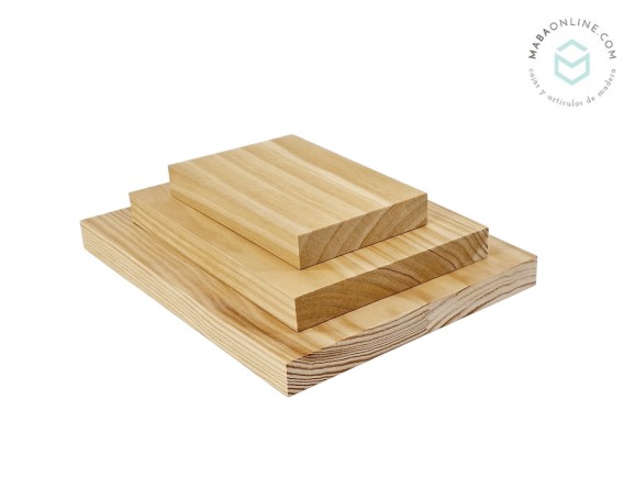 Pine bases 3 sizes, 2 cm thick. Ref.P1454