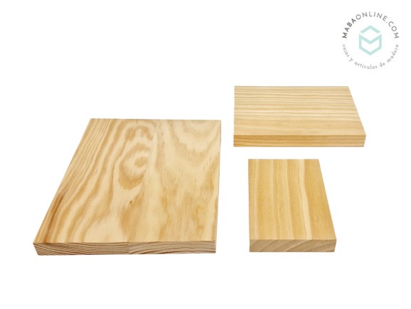 Pine bases 3 sizes, 2 cm thick. Ref.P1454