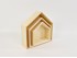 Casas Matrioskas de madera 3 uds. s/tapa Ref.AW2460