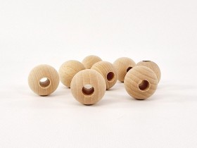 Wooden balls Ø30 mm.c/T.10 mm. Ref.30T10