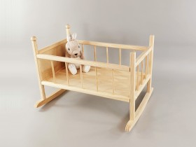 Wooden cradle for doll Ref.AR10691