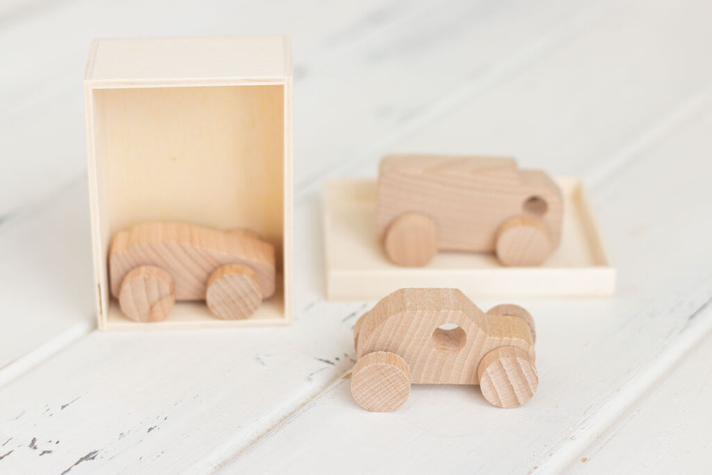 JMIATRY Paquete De 24 Autos De Madera Para Pintar Autos De Madera Sin Terminar Para Manualidades, Auto De Madera Para Proyectos De Manualidades