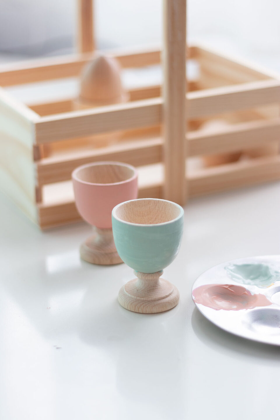 14 Huevos De Madera Para Manualidades – Pintar Y Decorar En Pascua – Tamaño 3.5 X 4.6 Cm – Pack De Madera Natural
