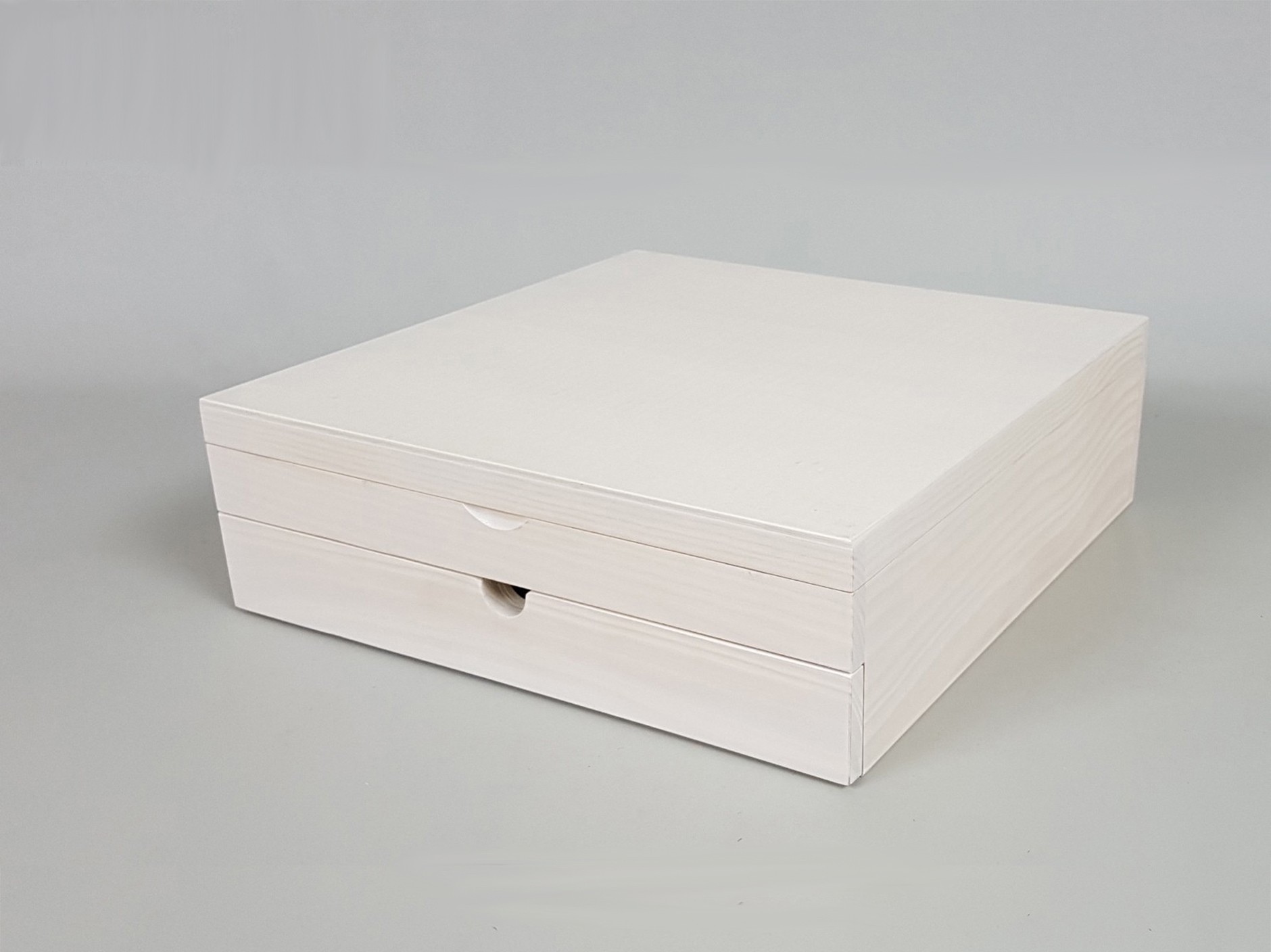 Caja Blanca con cajón y divisiones dos medidas Ref.P1454C9B